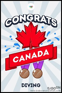 Olympixels - Canada Diving