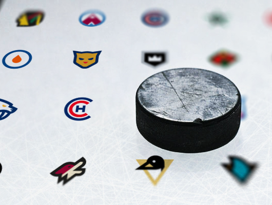 Minimalist NHL logos