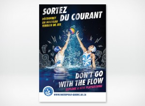 Poster design for Waterpolo Quebec