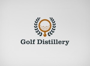 Golf Distillery official logo design