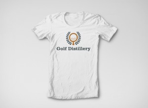 Golf Distillery logo T-shirt application