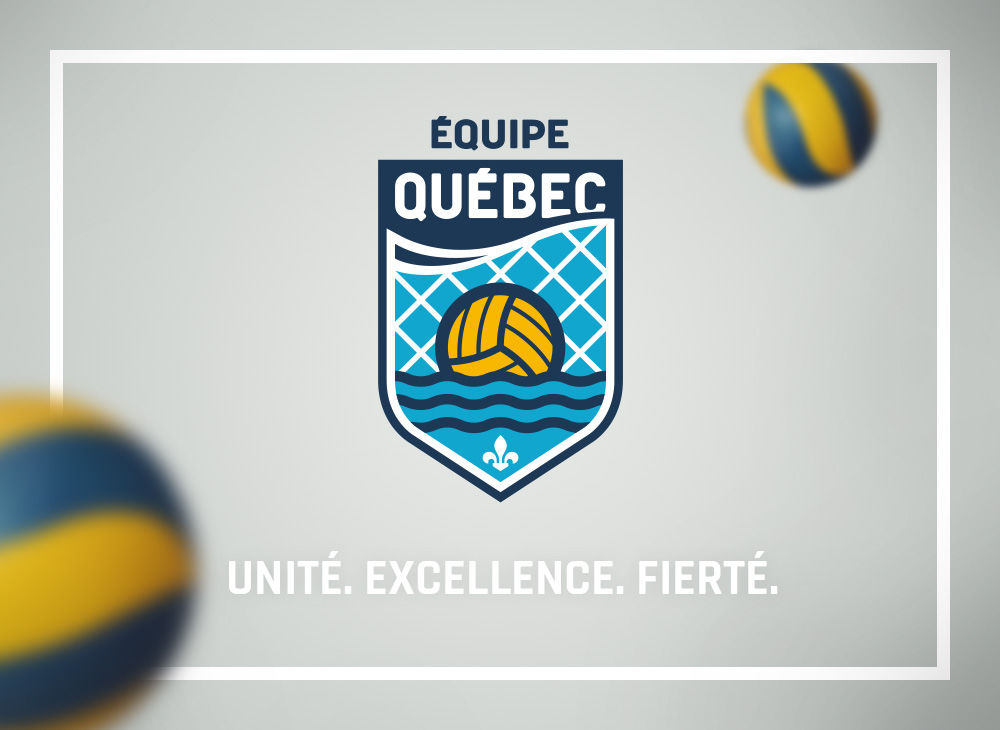 Logo design for Québec's water polo team