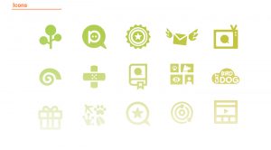 Application icons design for petsqui